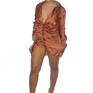 Bronze godess dress
